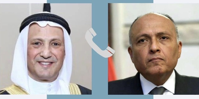 وزير الخارجية يهنئ هاتفيًا نظيره الكويتي  بمنصبه الجديد 