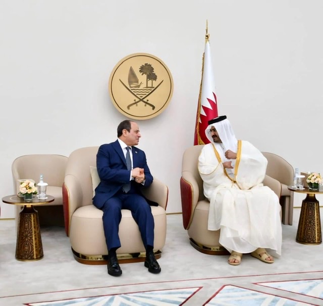 الرئيس السيسي يصل قطر لحضور افتتاح كأس العالم لكرة القدم  