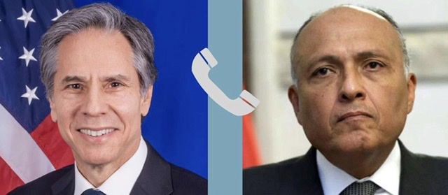 وزير الخارجية يتلقى اتصالاً هاتفياً من نظيره الأمريكي