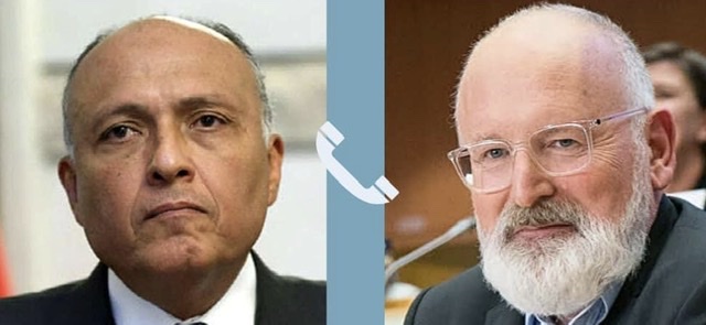 شكري يتلقى اتصالاً من نائب رئيس مفوضية الاتحاد الأوروبي التنفيذي المعني بموضوعات تغير المُناخ