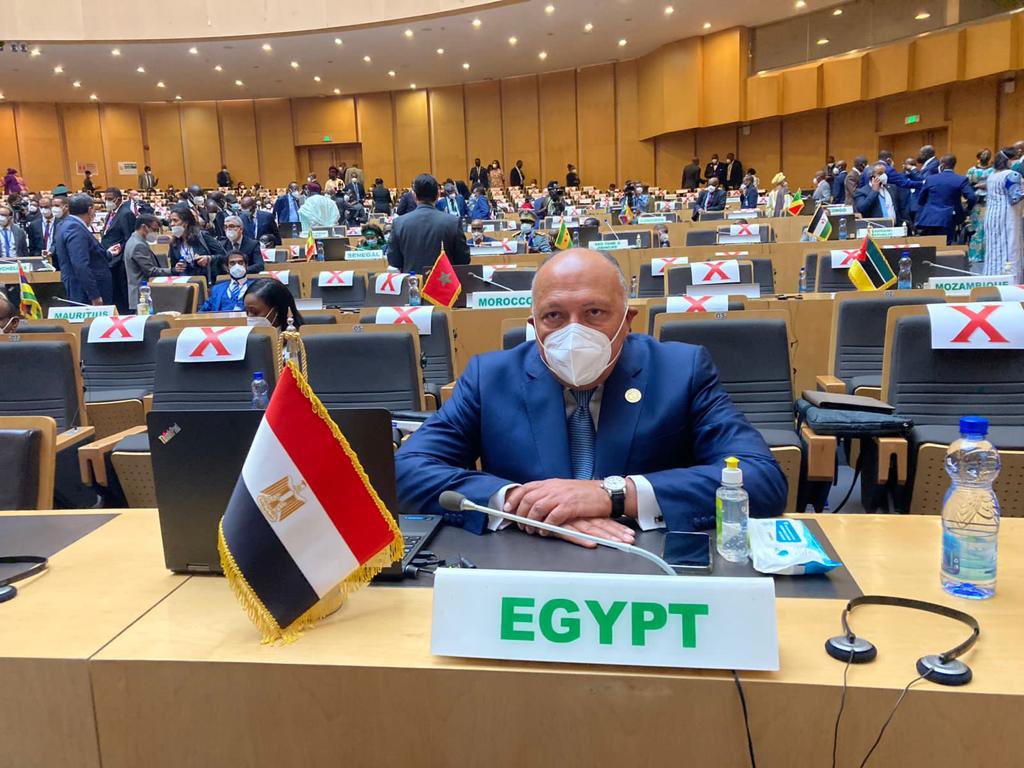 وزير الخارجية يشارك في اجتماعات الدورة الـ35 لقمة الاتحاد الإفريقي بأديس أبابا