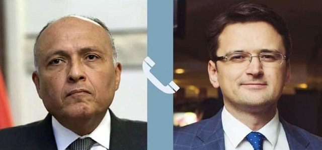 وزير الخارجية يتلقى اتصالاً هاتفياً من نظيره الأوكراني