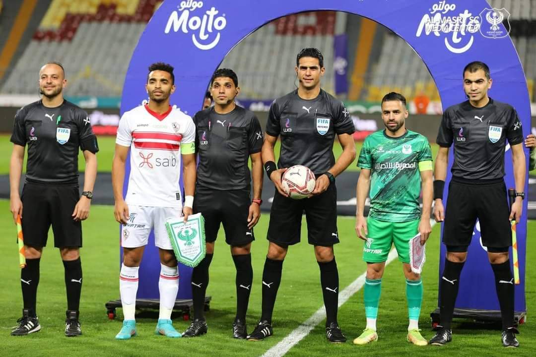المصري يتقدم باحتجاج رسمي ضد محمد معروف حكم مباراته أمام الزمالك

