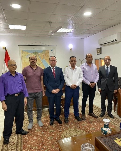 السفارة المصرية في جوبا تستقبل وفداً من الأطباء البيطريين المصريين