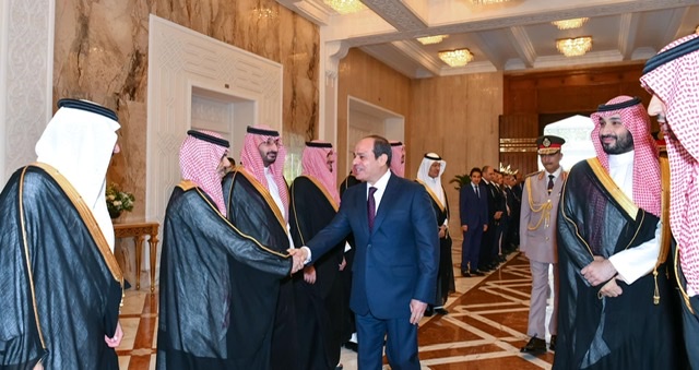 تناولا كافة القضايا المشتركة.. ننشر البيان الختامي لزيارة ولي العهد السعودي إلي مصر 