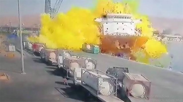 مصر تعزي الأردن في ضحايا حادث انفجار صهريج غاز بميناء العقبة
