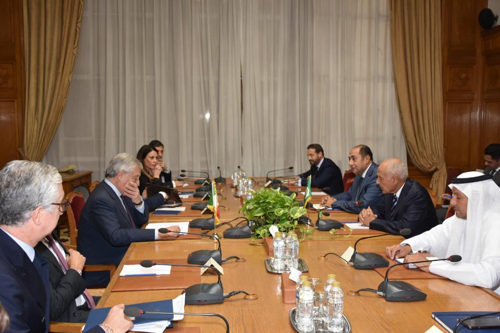 بو الغيط يستقبل وزيري خارجية إيطاليا وليتوانيا ويؤكد ضرورة وقف العنف في اسرع وقت