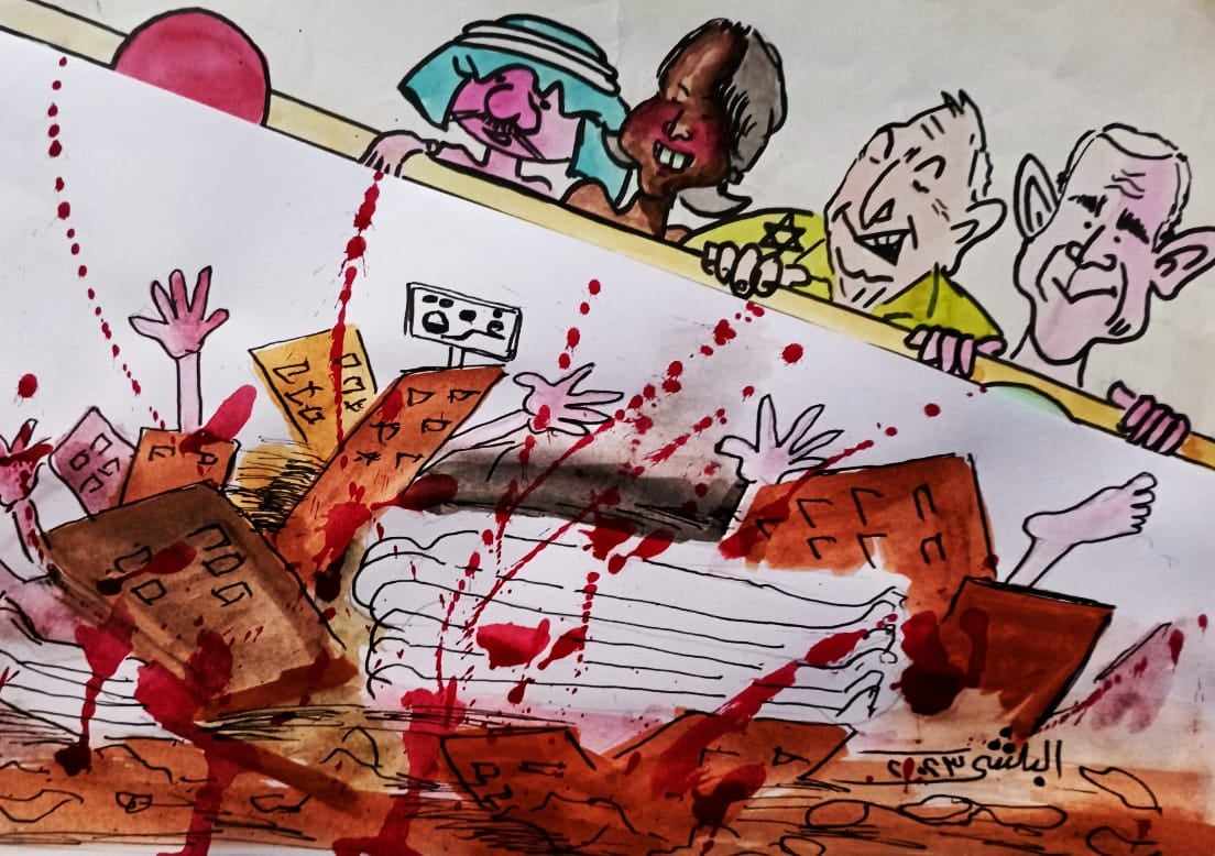 كاريكاتير الفنان سامي البلشي