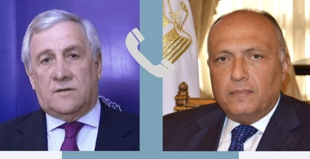 شكري ونظيره الإيطالي يتبادلان الرؤي والتقييمات حول ضرورة تغليب مسار التهدئة في غزة 