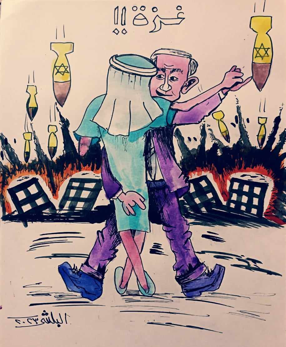 كاريكاتير الفنان سامي البلشي