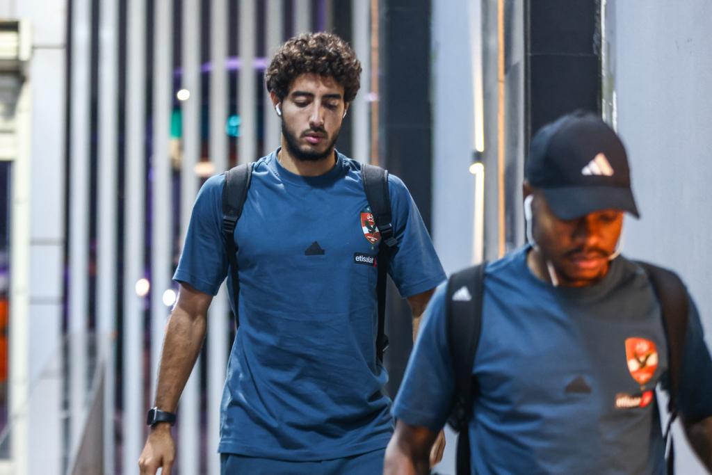 كأس مصر| حافلة الأهلي تصل استاد القاهرة لمواجهة إنبي


