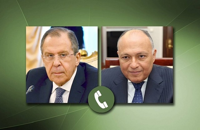 شكري ونظيره الروسي يؤكدان رفض أعمال العنف ضد المدنيين في فطاع غزة
