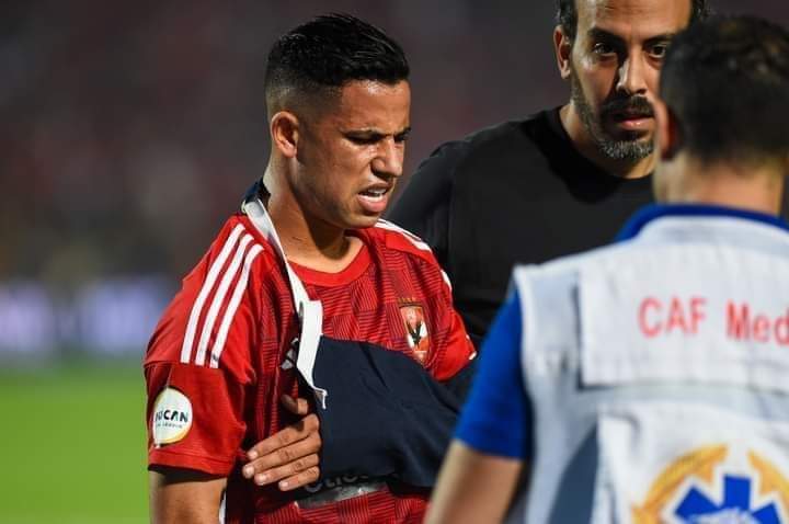 تفاصيل إصابة رضا سليم لاعب الأهلي ومدة غيابه 