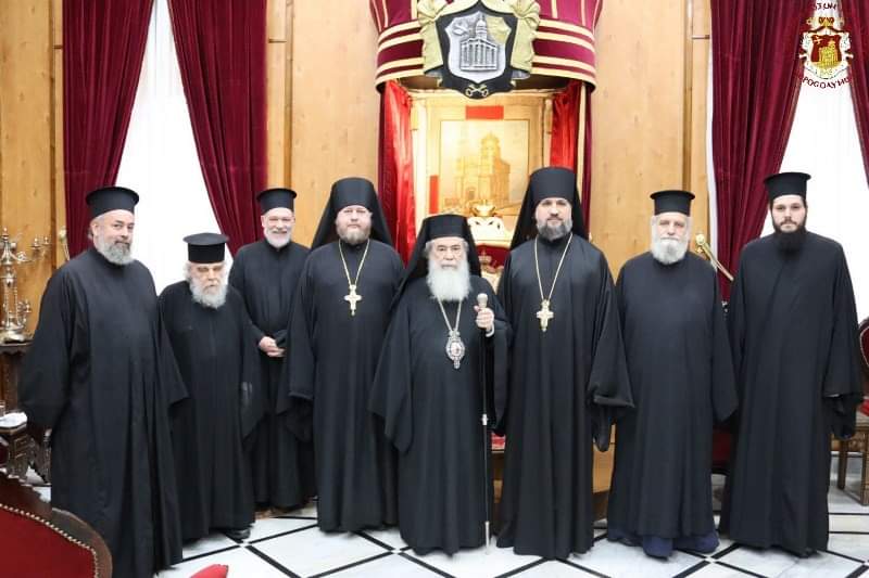الرئيس الجديد للبعثة الروحية الروسية في المدينة المقدسة (MISSIA) يزور البطريركية الاورشميلية