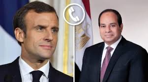 السيسي يؤكد لنظيره الفرنسي ضرورة تكثيف الجهود لوقف إطلاق النار لحماية المدنيين في غزة