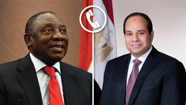 السيسي يتلقي التهنئة من رئيس جنوب أفريقيا ورئيس الوزاء العراقي لفوزه بولاية جديدة