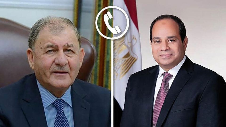 الرئيس العراقي يهنئ السيسي ويؤكد حرص بلاده على تطوير العلاقات الأخوية بين البلدين الشقيقين