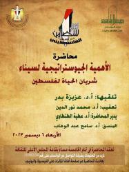 ندوة عن الأهمية الجيوستراتيجية لسيناء بالمجلس الأعلى للثقافة 

