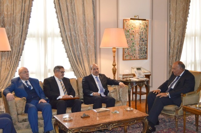 وزير الخارجية يستقبل رئيس مجلس المستشارين المغربي
