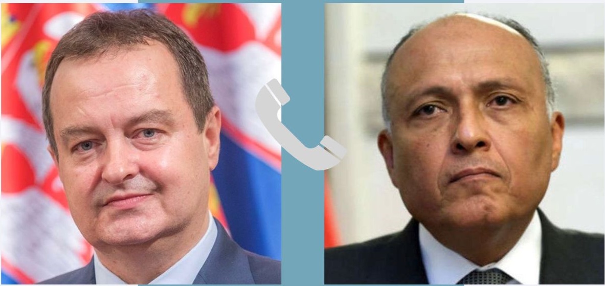 وزير الخارجية يتلقى اتصالاً هاتفياً من نظيره الصربي 

