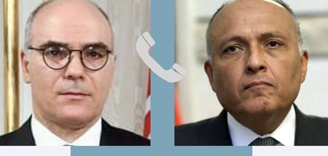 وزير الخارجية يهنئ هاتفيًا نظيره التونسي بمنصبه الجديد