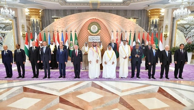 صور تجمع الرئيس السيسي بالقادة العرب في قمة جدة