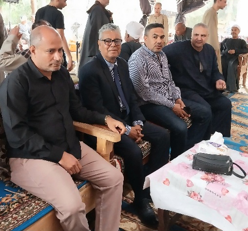 رئيس جامعة جنوب الوادى يقدم واجب العزاء فى الصحفي أحمد خلف الله

