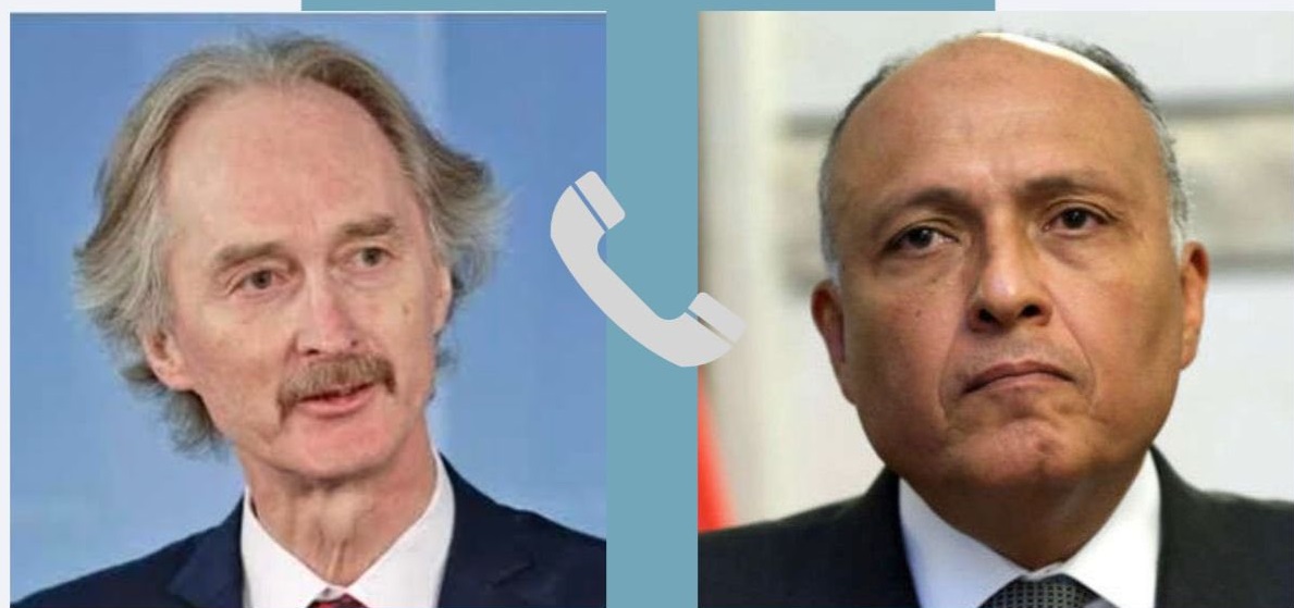 وزير الخارجية يتلقى اتصالاً هاتفياً مع مبعوث الأمم المتحدة الخاص إلى سوريا

