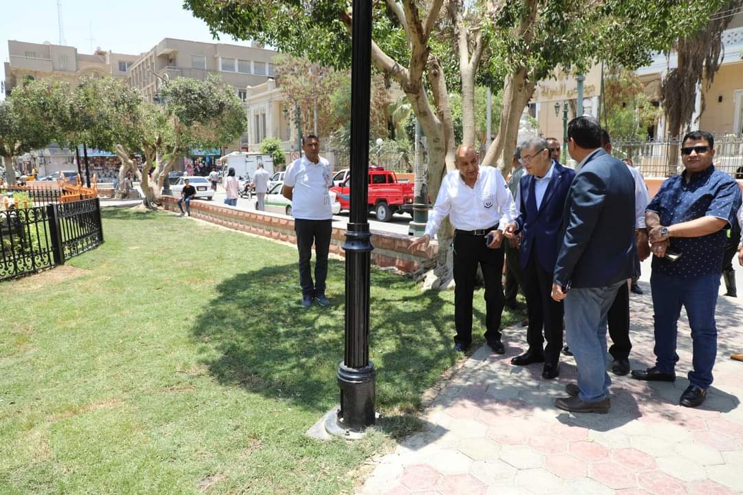 محافظ المنيا يتفقد أعمال تطوير ميدان