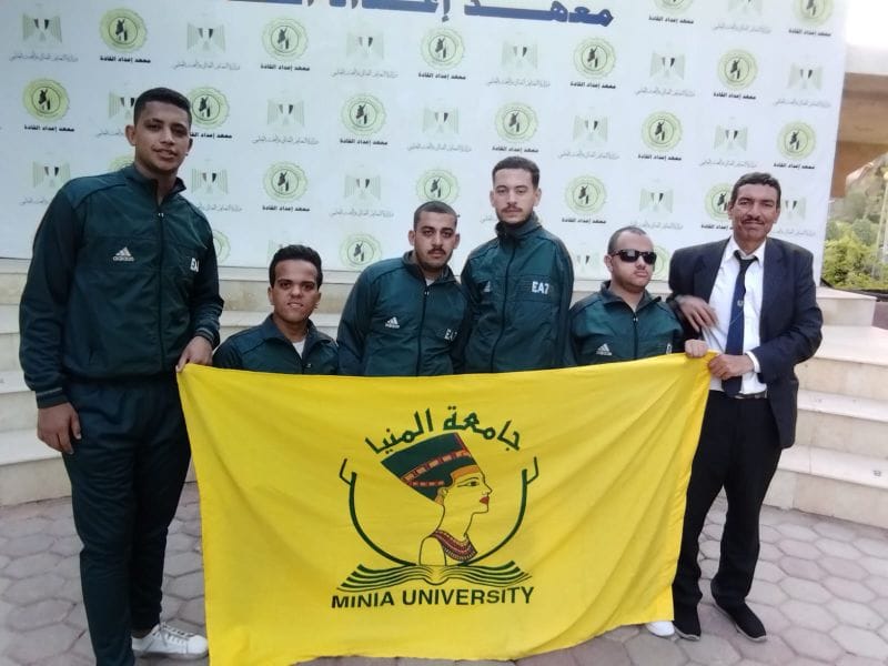 طلاب جامعة المنيا من متحدي الإعاقة يحصدون مراكز متقدمة بملتقى معهد إعداد القادة بحلوان