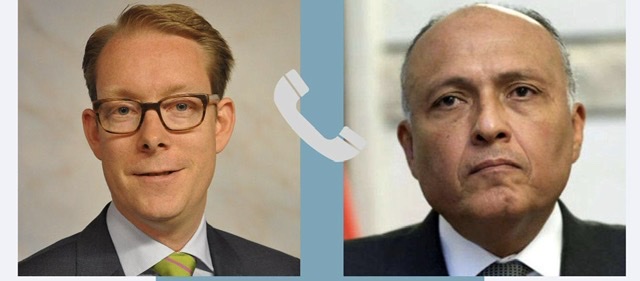 وزير الخارجية يؤكد لنظيره السويدي استياء مصر ورفضها تكرار  حوادث حرق وتدنيس المصحف الشريف