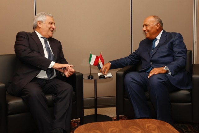 شكري ونظيره الإيطالي يؤكدان أهمية العمل سويًا للحفاظ على الوتيرة المتنامية للتعاون الثنائى