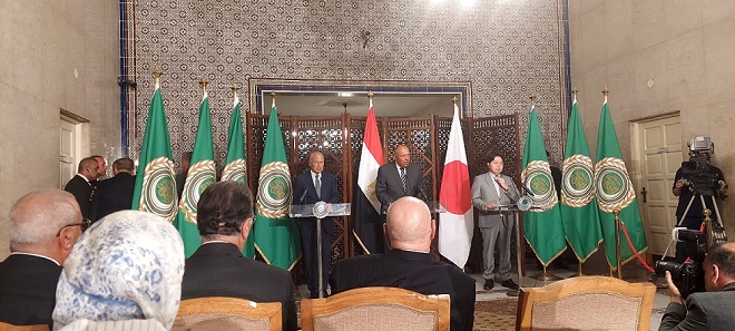 أبو الغيط وشكري ووزير خارجية اليابان يتطلعون لتعزيز العلاقات والتنسيق في القضايا المشتركة