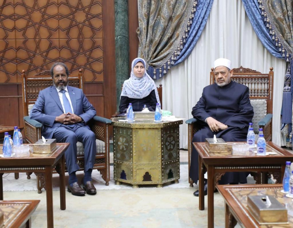 الطيب يستقبل الرئيس الصومالي.. ويؤكد تضامن الأزهر مع الصومال في الحفاظ على وحدة أرضه واستقرارها