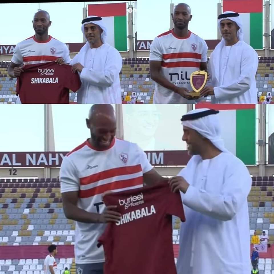الوحدة الإماراتي يكرم شيكابالا قبل مباراة الزمالك أمام أم صلال القطري