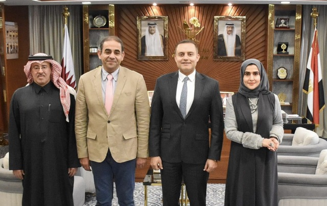 سفير قطر يبحث تعزيز التعاون الأكاديمي مع رئيس جامعة بورسعيد