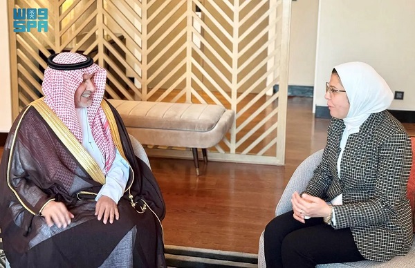 المشرف العام على مركز الملك سلمان يلتقي المدير التنفيذي للهلال الأحمر المصري

