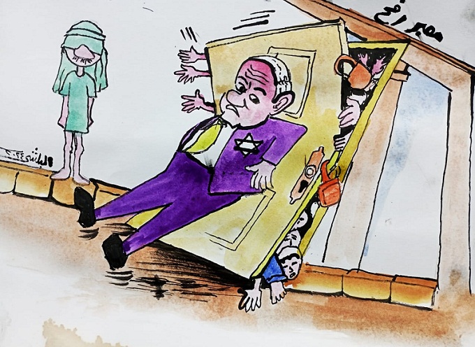 كاريكاتير الفنان سامي البلشي: معبر رفح