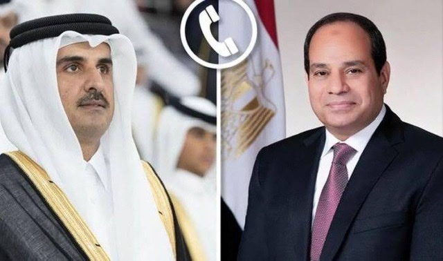 الرئيس السيسي يهنئ أمير قطر بمناسبة حلول شهر رمضان