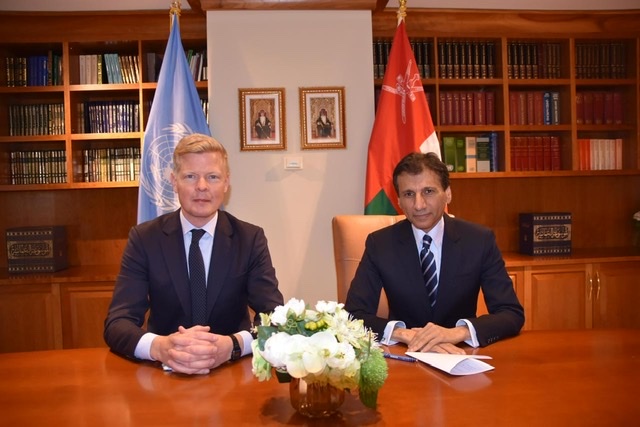 المبعوث الأممي الخاص إلى اليمن يثمن الدور العُماني الداعم لتحقيق سلام واستقرار اليمن
