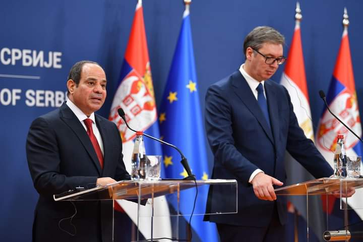 السيسي ونظيره الصربي يؤكدان على ضرورة تحقيق الاستقرار في المنطقة

