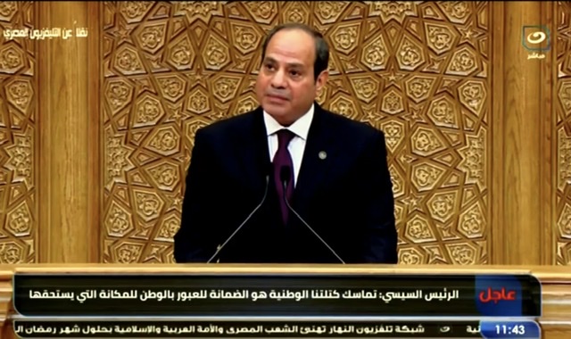 نص كلمة الرئيس السيسي بمناسبة أداء اليمين الدستورية لولاية جديدة