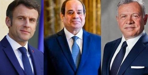 مقال مشترك للرئيس السيسى والعاهل الأردني والرئيس الفرنسي 