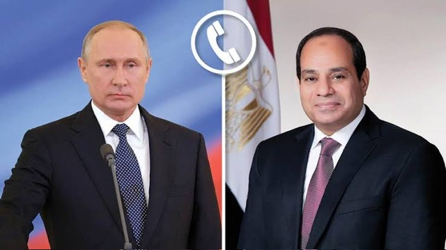 السيسي وبوتين يبحثان التعاون الثنائي وتطورات غزة وسوريا وأوكرانيا