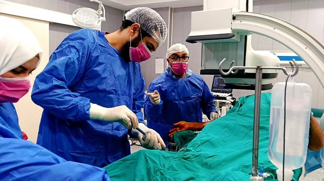 تشغيل وحدة القسطرة التداخلية الطرفية لعلاج انسداد الشرايين بمستشفي النيل للتأمين الصحي

