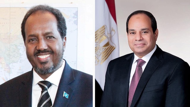 السيسي يستقبل رئيس جمهورية الصومال بقصر الاتحادية