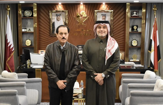 سفير قطر  بمصر يلتقي وزير الدولة عبدالرحمن العطية في لقاء ودي مثمر