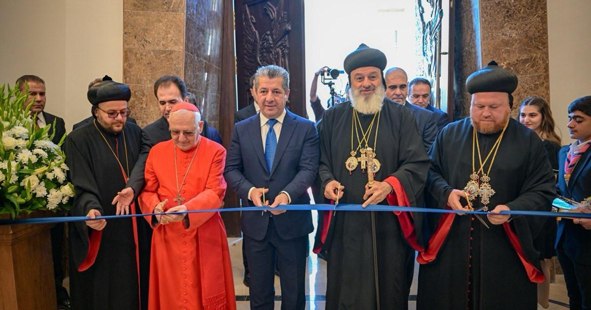 رئيس وزراء كردستان يفتتح كنيسة جديدة في عنكاوا