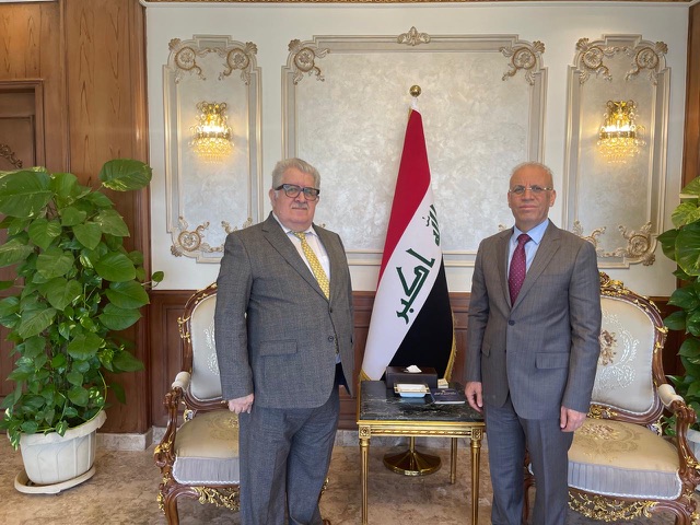 السفير العراقي  يستقبل مسؤول مكتب الحزب الديمقراطي الكردستاني