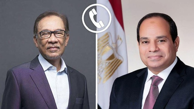 السيسي يبحث مع رئيس وزراء ماليزيا جهود إنهاء حرب غزة وتعزيز التعاون الثنائي بين البلدين